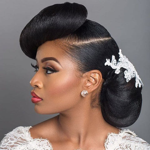 Wedding hair accessories.  kinky-wigs UK cheapest wigs, lace wigs, crochet braids, faux locs, clip in extensions, ponytails in human & synthetic extensions for UK black women & girls. 