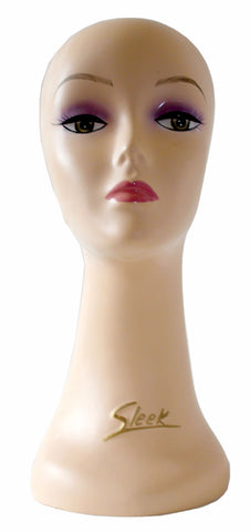 White mannequin display head for wigs. Sturdy.  For UK black women and girls.  www.kinky-wigs.com cheap wigs, lace wigs, weaves, clip in extensions, crochet braids and ponytails in human and synthetic hair.