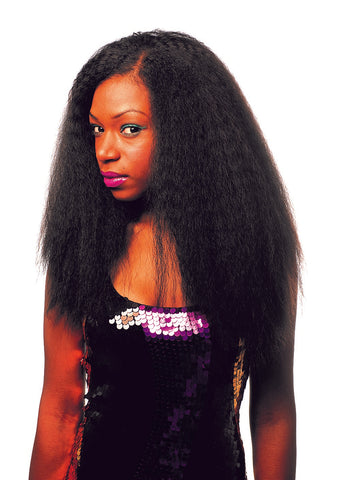 Noble bohemian coco kinky straight hair weave.  For UK black women and girls.  www.kinky-wigs.com cheap wigs, lace wigs, weaves, clip in extensions, crochet braids and ponytails in human and synthetic hair.